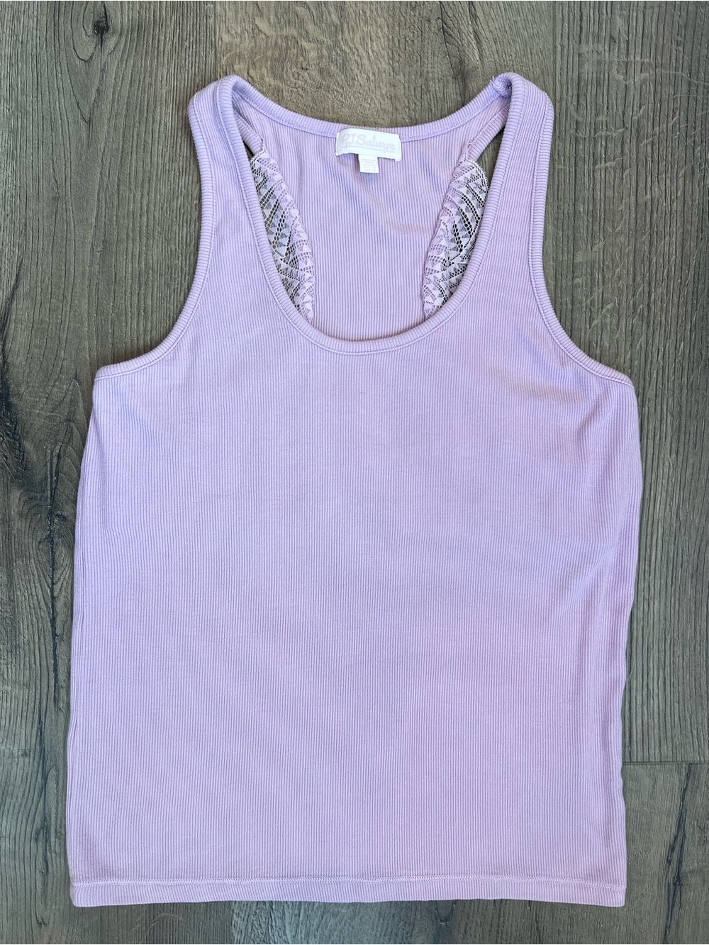 P.J. Salvage Lilac Ribbed Racerback sleep Tank